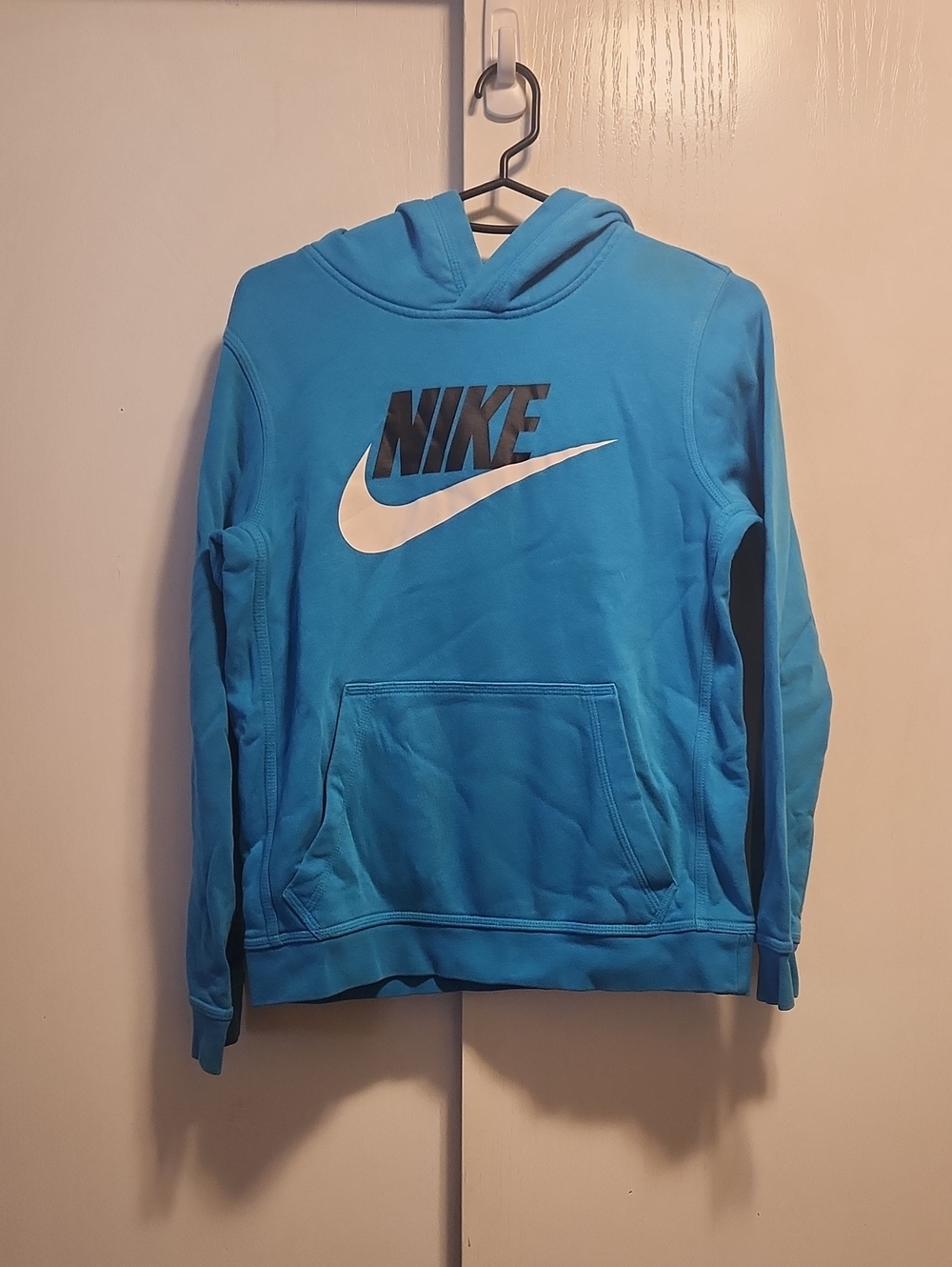 Nike Kids Turquoise Hoodie with White Swoosh